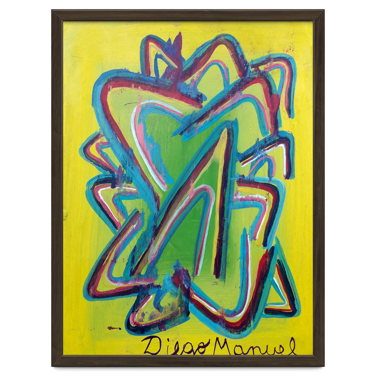 Forma Celeste Sobre Amarillo 2