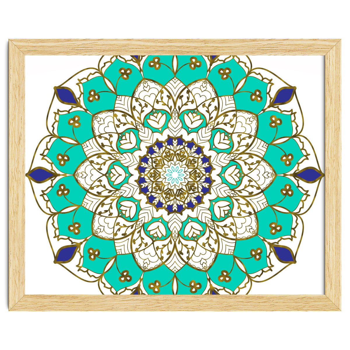 Blue and Gold Mandala