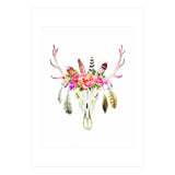 Boho Cow Skull (Print Only) thumbnail