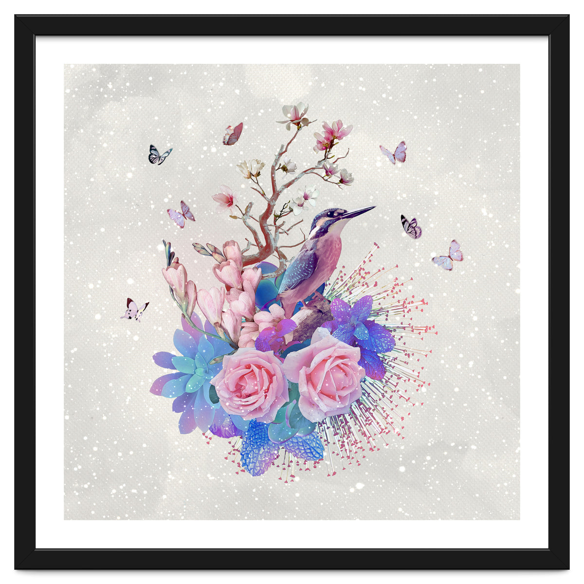 Floral Alcedo Atthis