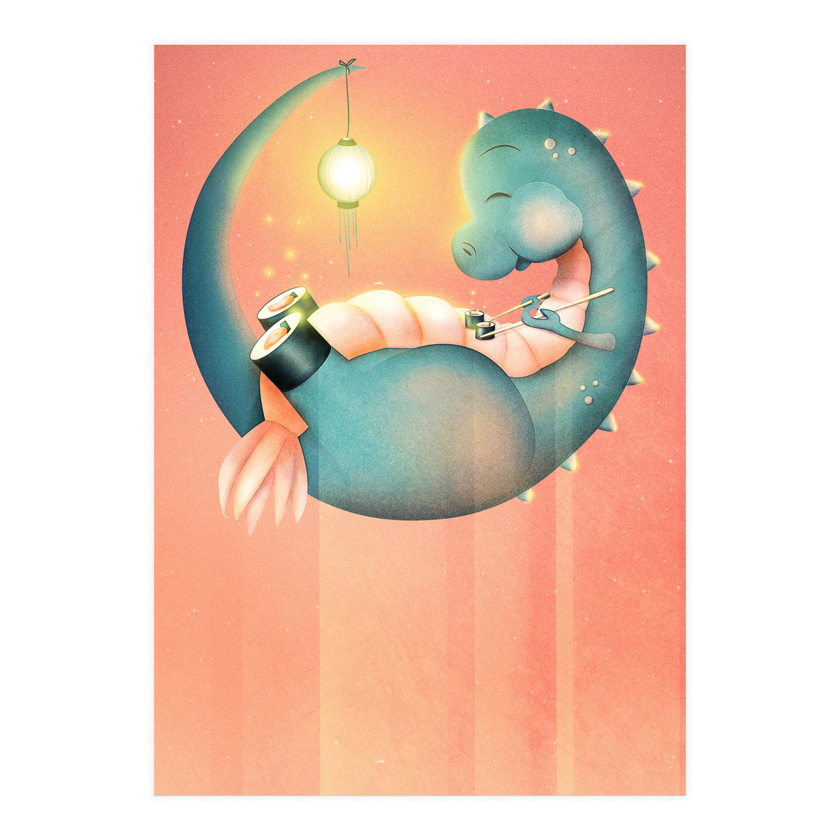 Sushi Dinosaur (Print Only)