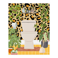 Loo in Cheetah Bathroom (Print Only)