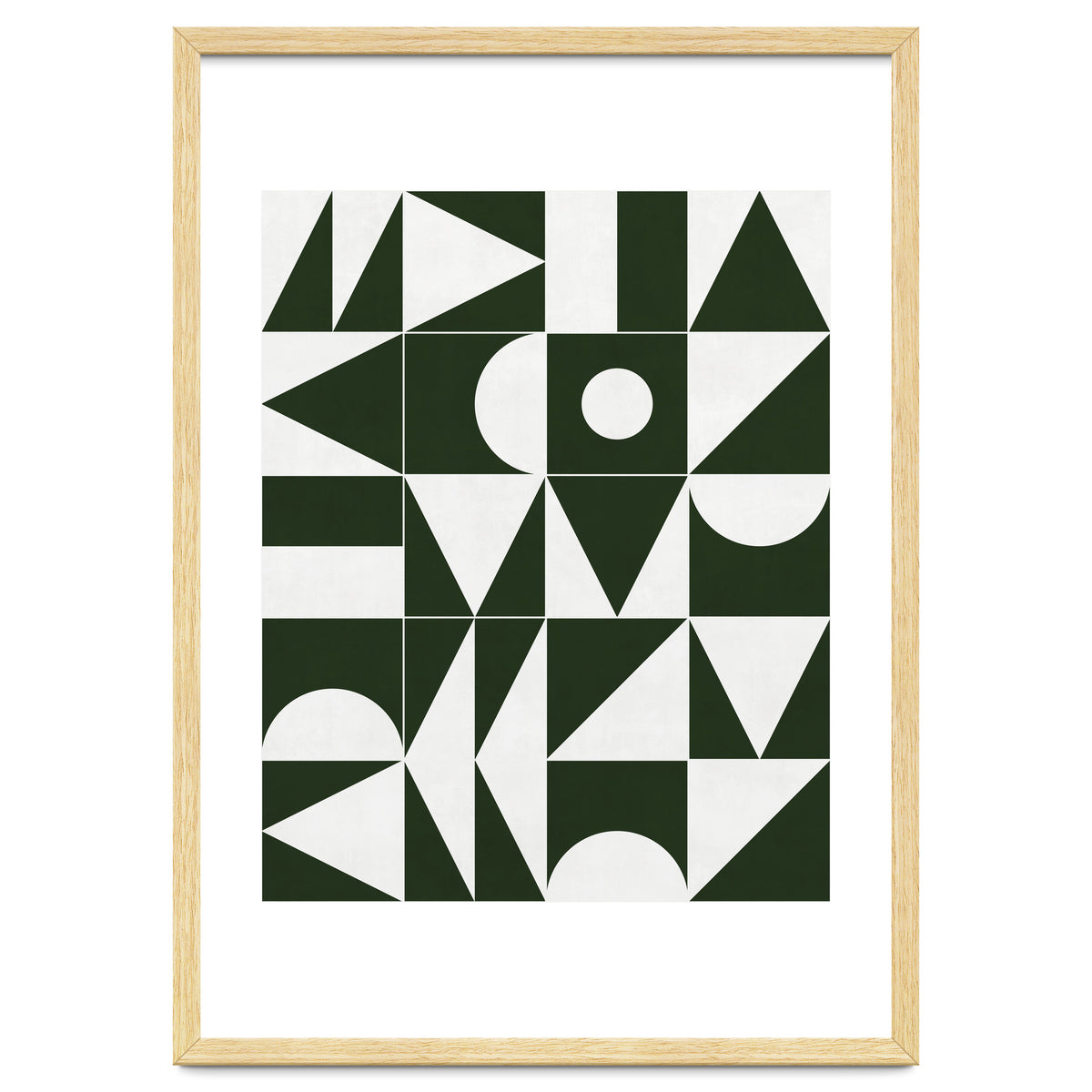 My Favorite Geometric Patterns No.15 - Deep Green
