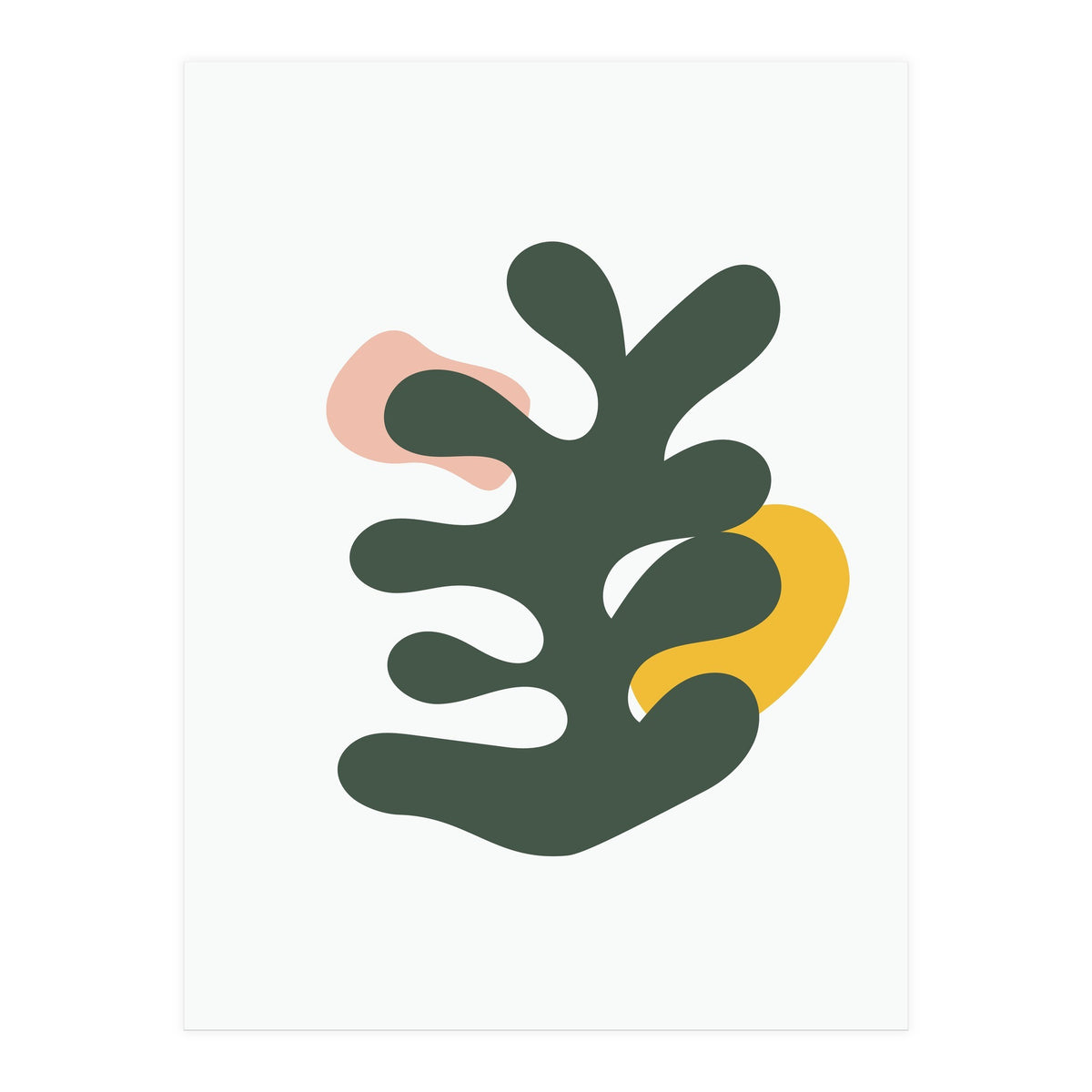 Botanical Mid Century Geometric Art (Print Only)