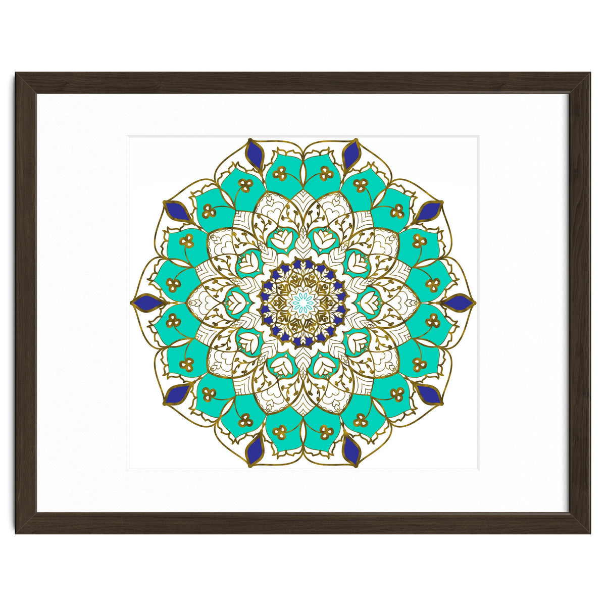 Blue and Gold Mandala