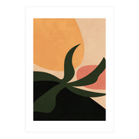 Abstract Boho Modern Plant (Print Only)