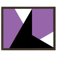 Geometric Shapes No. 64 - purple & black