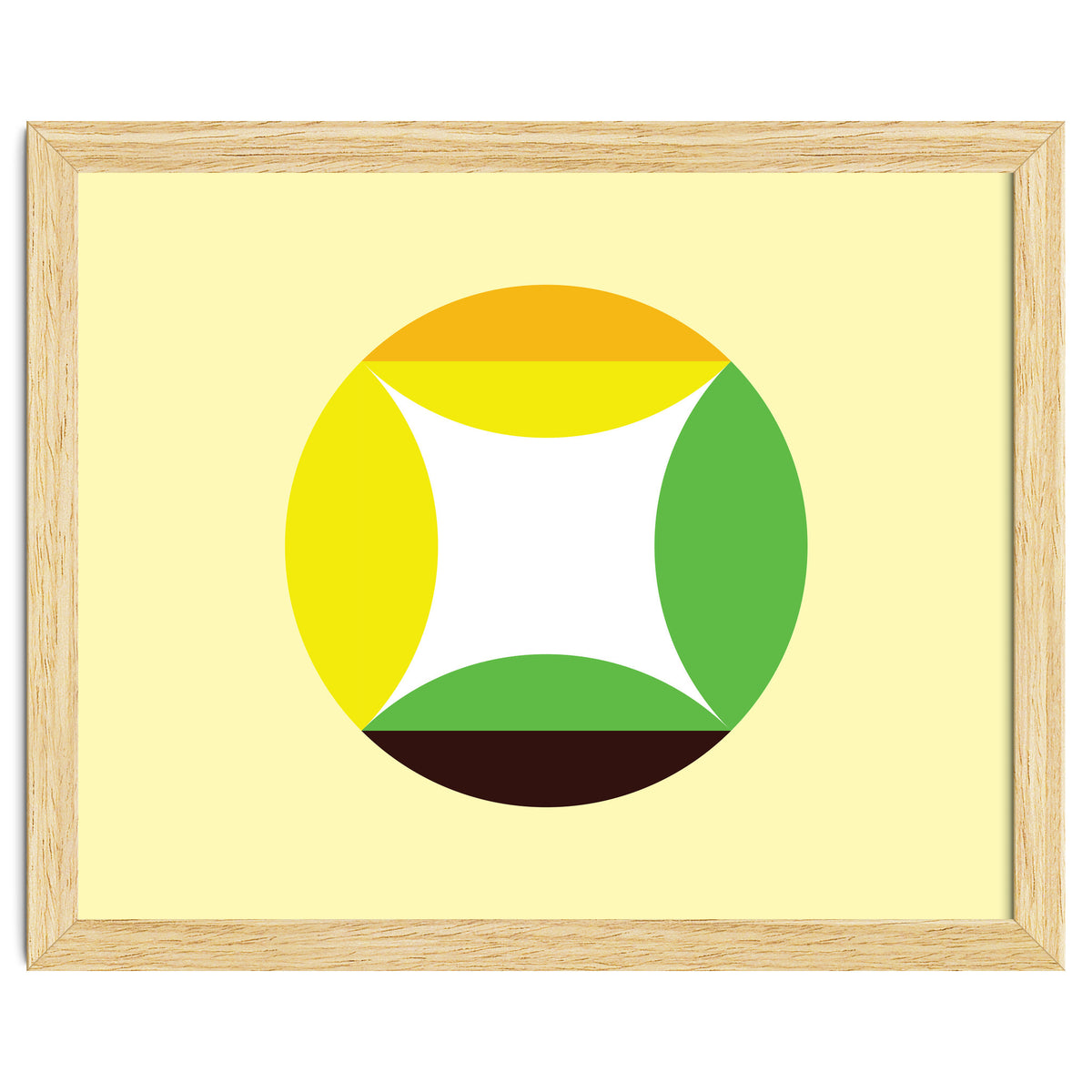 Geometric Shapes No. 21 - yellow, green & orange