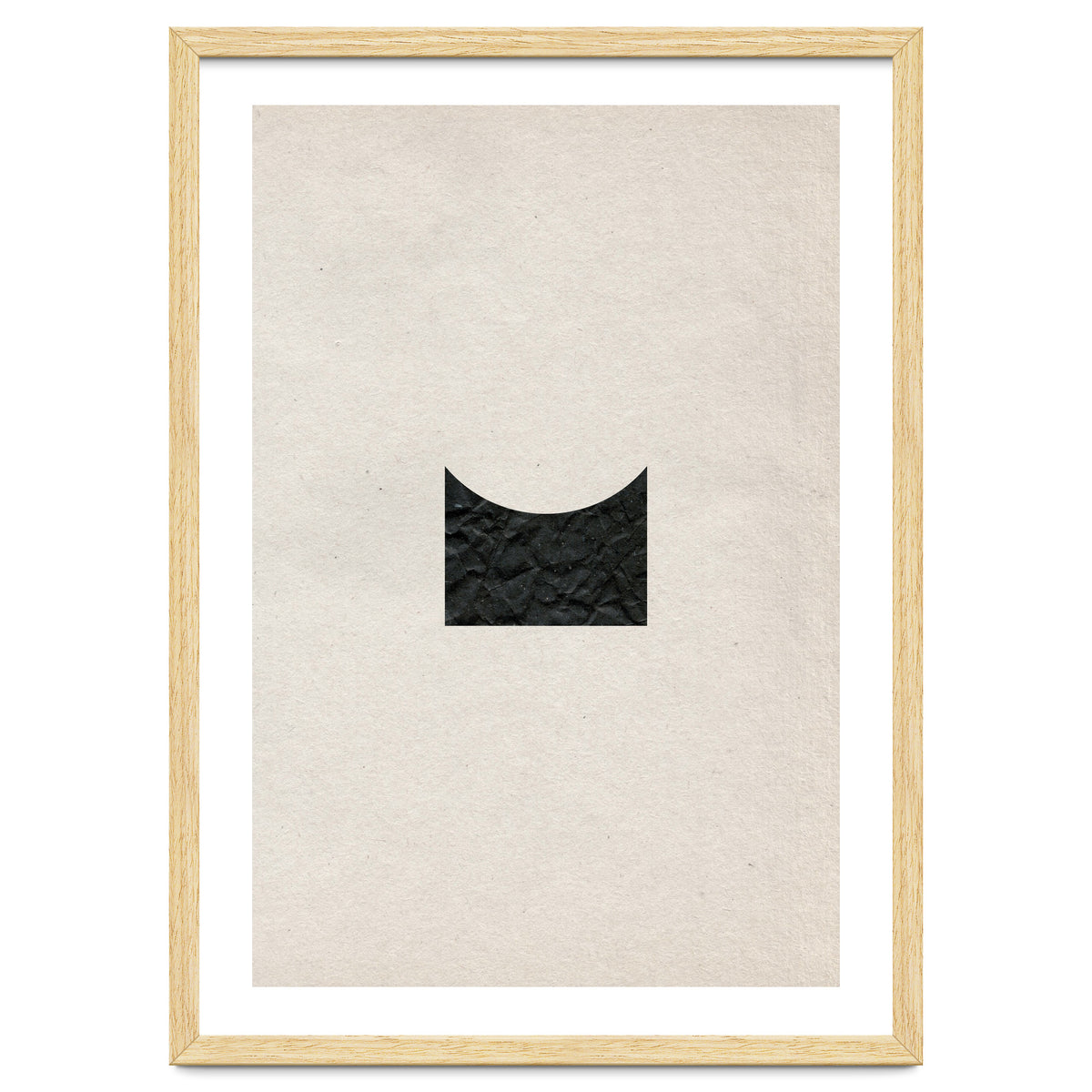 Cut black shape on grey