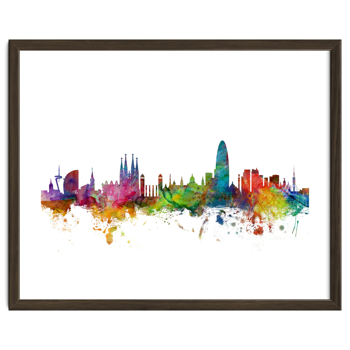 Barcelona Spain Skyline