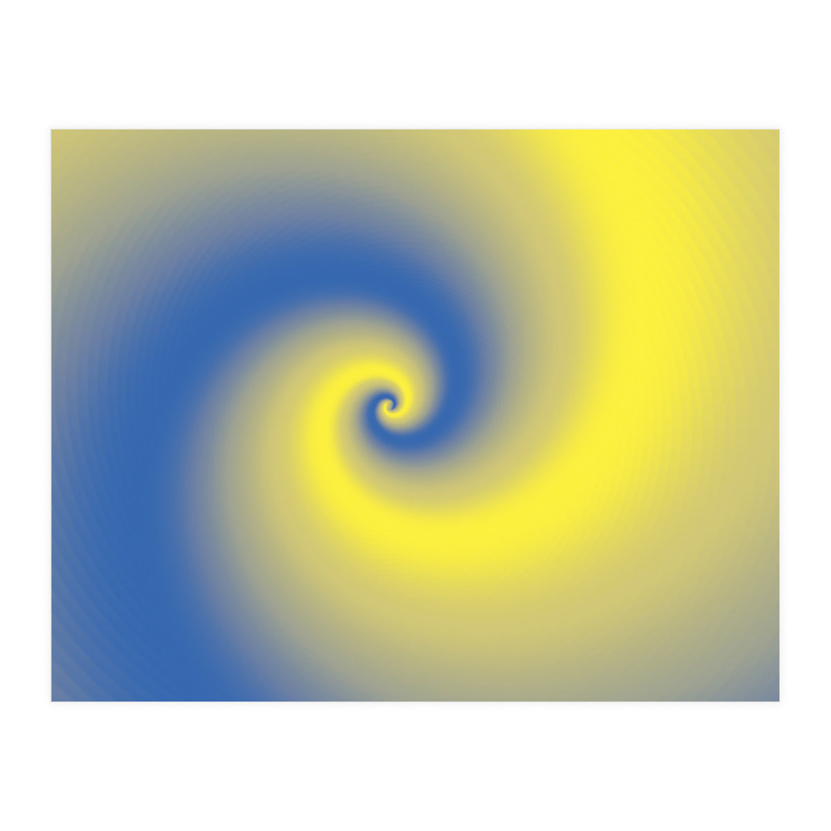 Yellow & Blue Abstract  (Print Only)