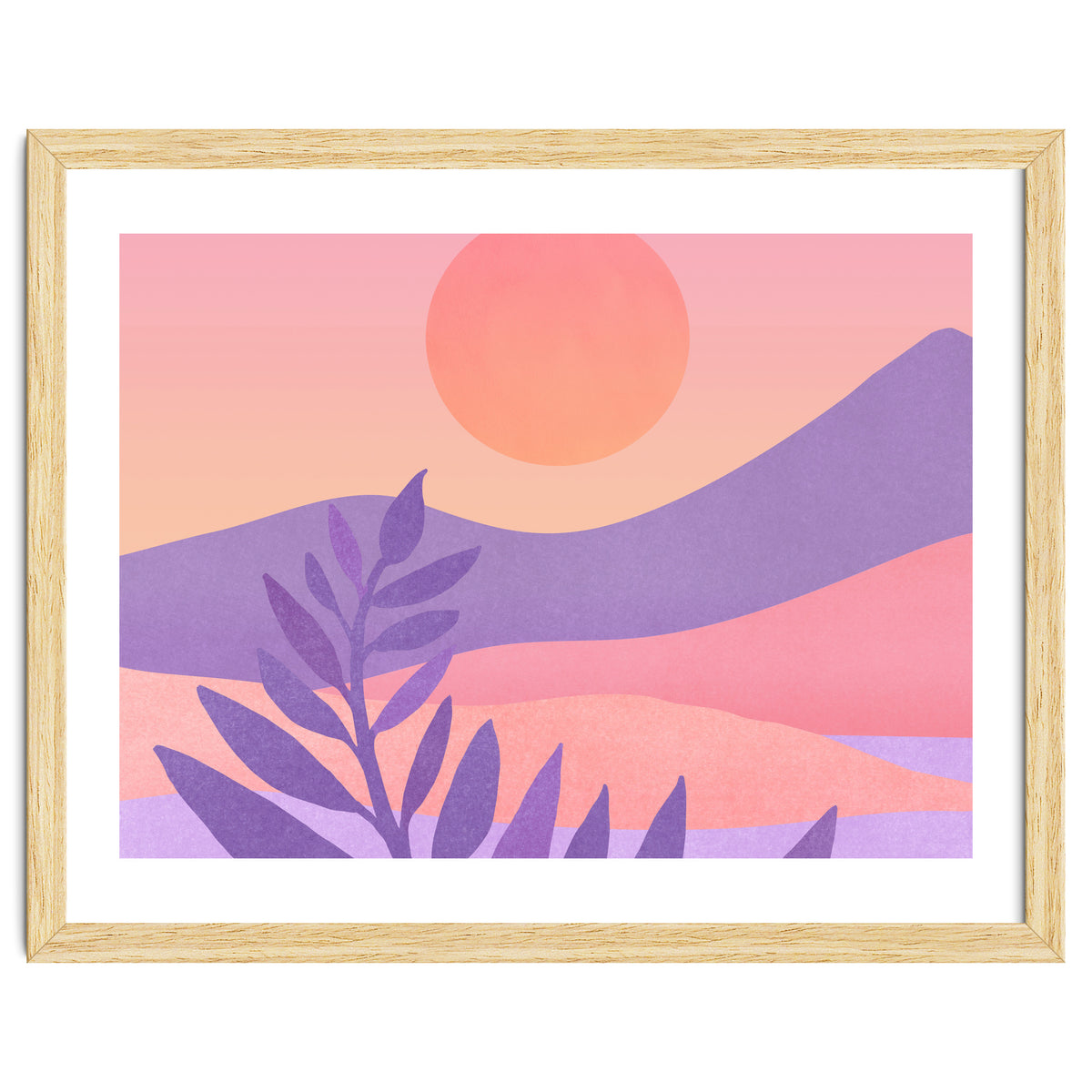 Oasis Sunset Landscape