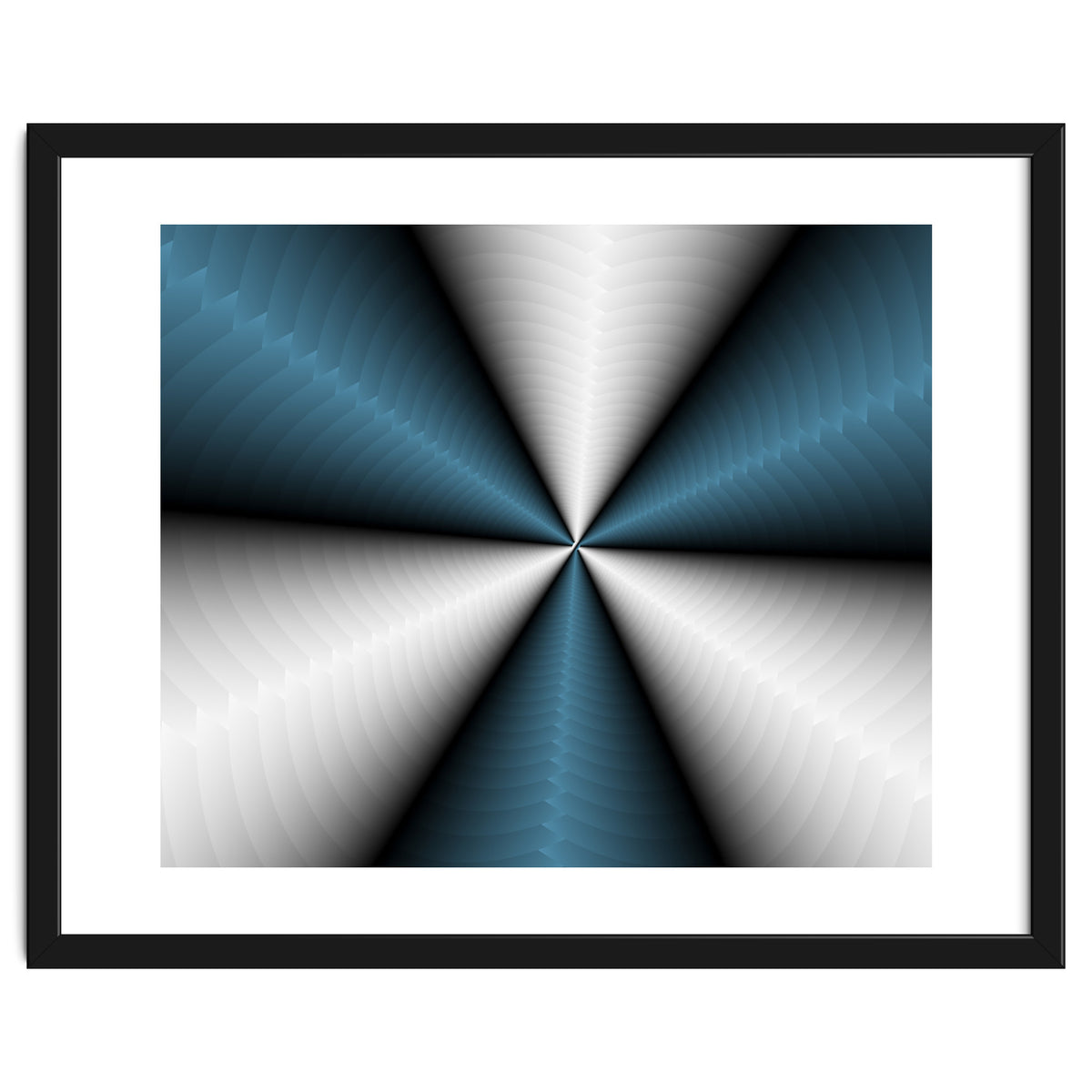 Blue Color Modern Interior Art