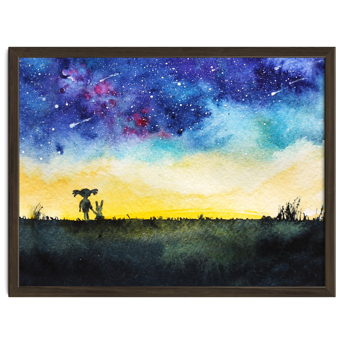 Baby girl's wishes || watercolor for nursery, kids room