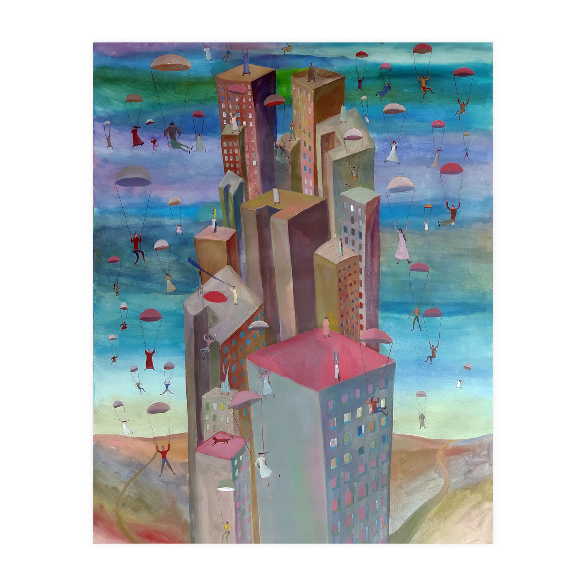 Los Paracaidistas (Print Only)