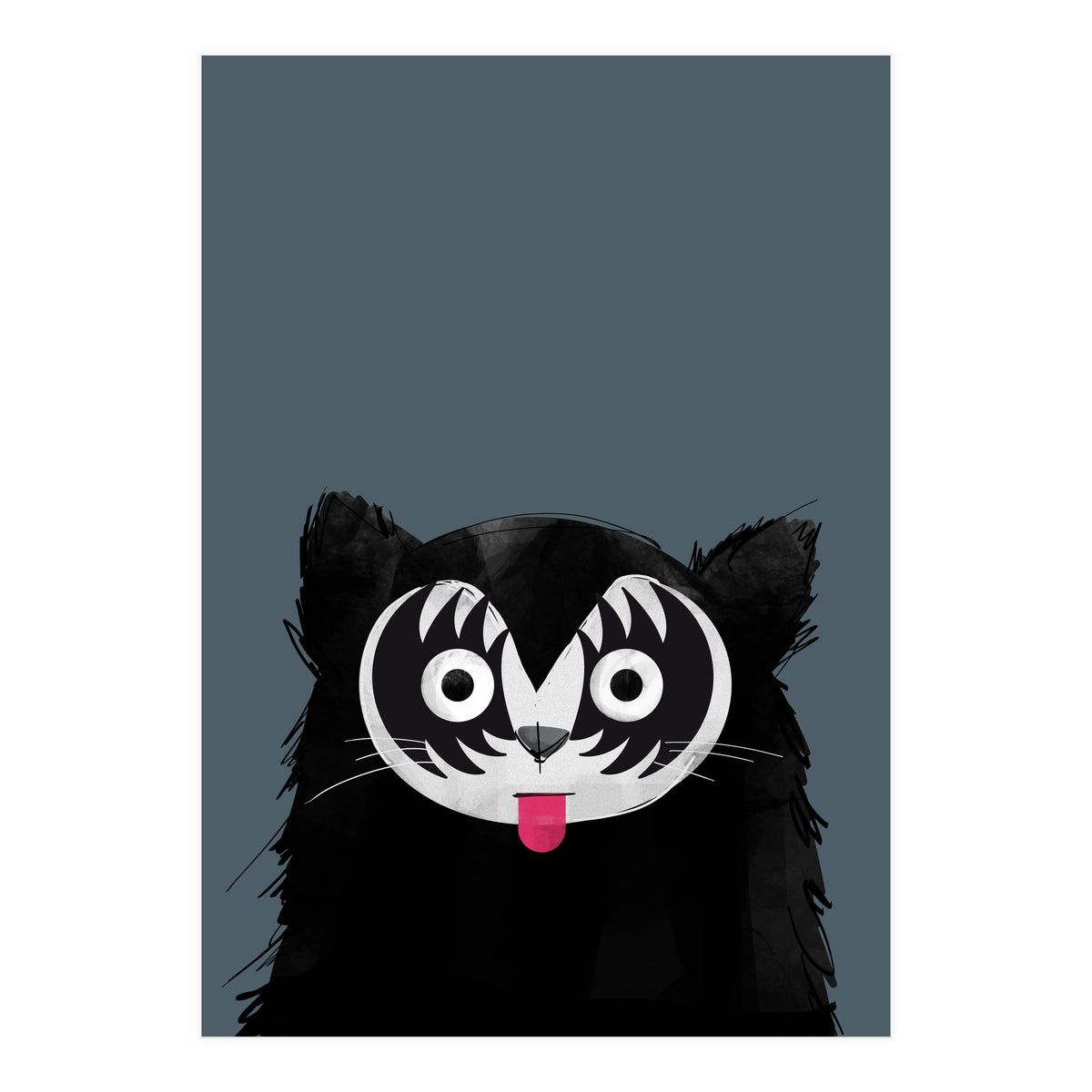 Doozal Cat Kiss (Print Only)