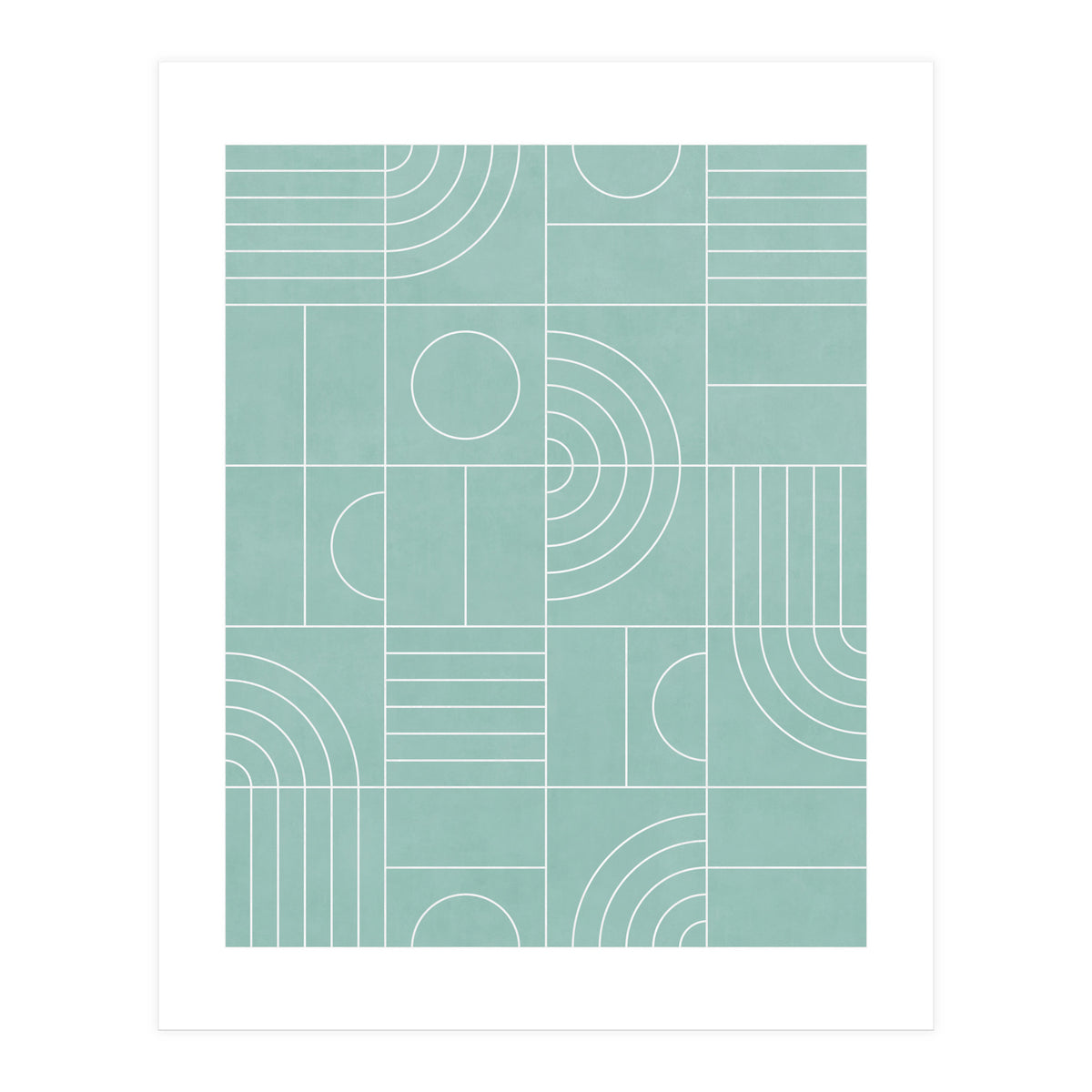 My Favorite Geometric Patterns No.25 - Light Blue (Print Only)