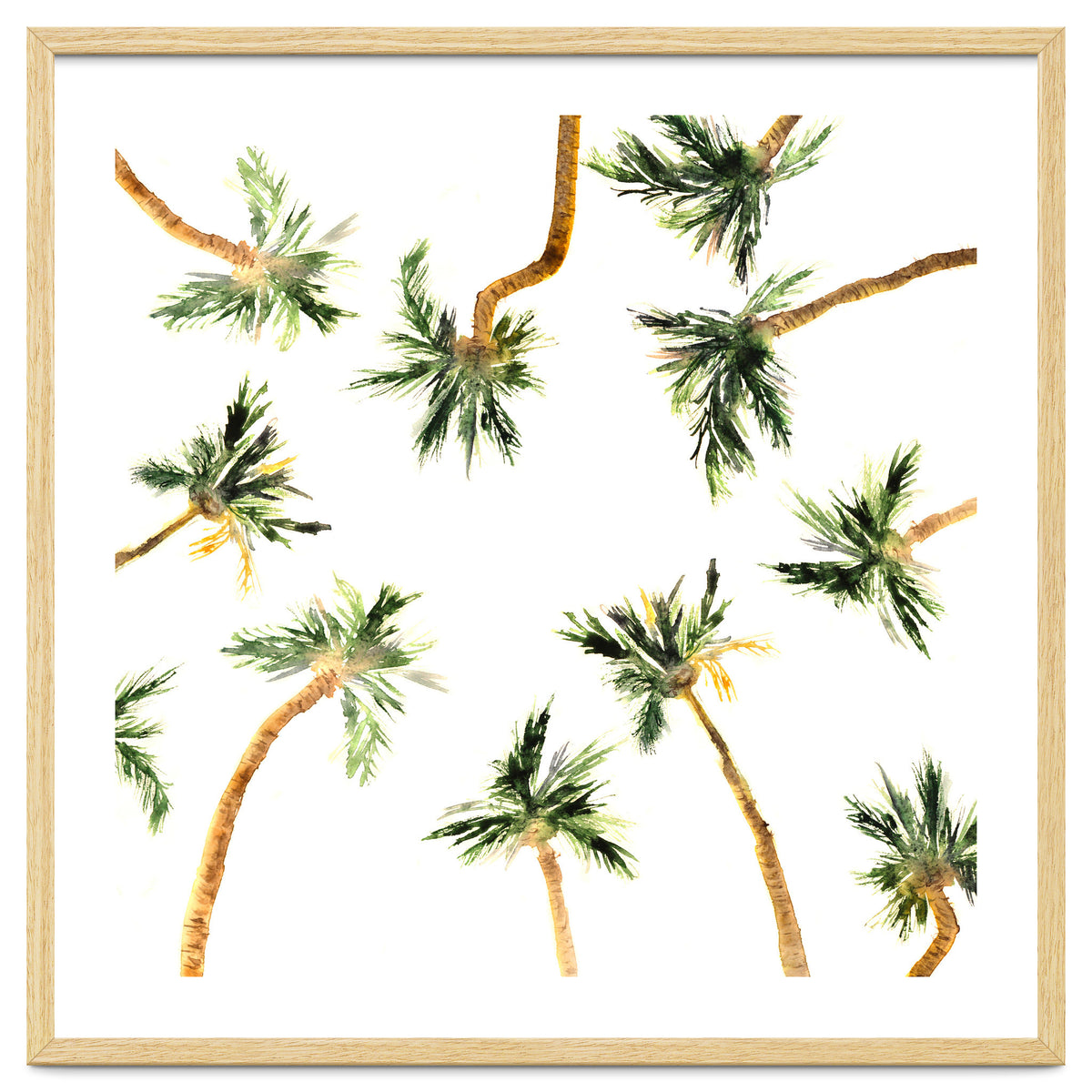 Under the coconut palms || watercolor