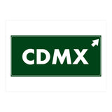 Let`s go to CDMX, Mexico! Green road sign (Print Only) thumbnail