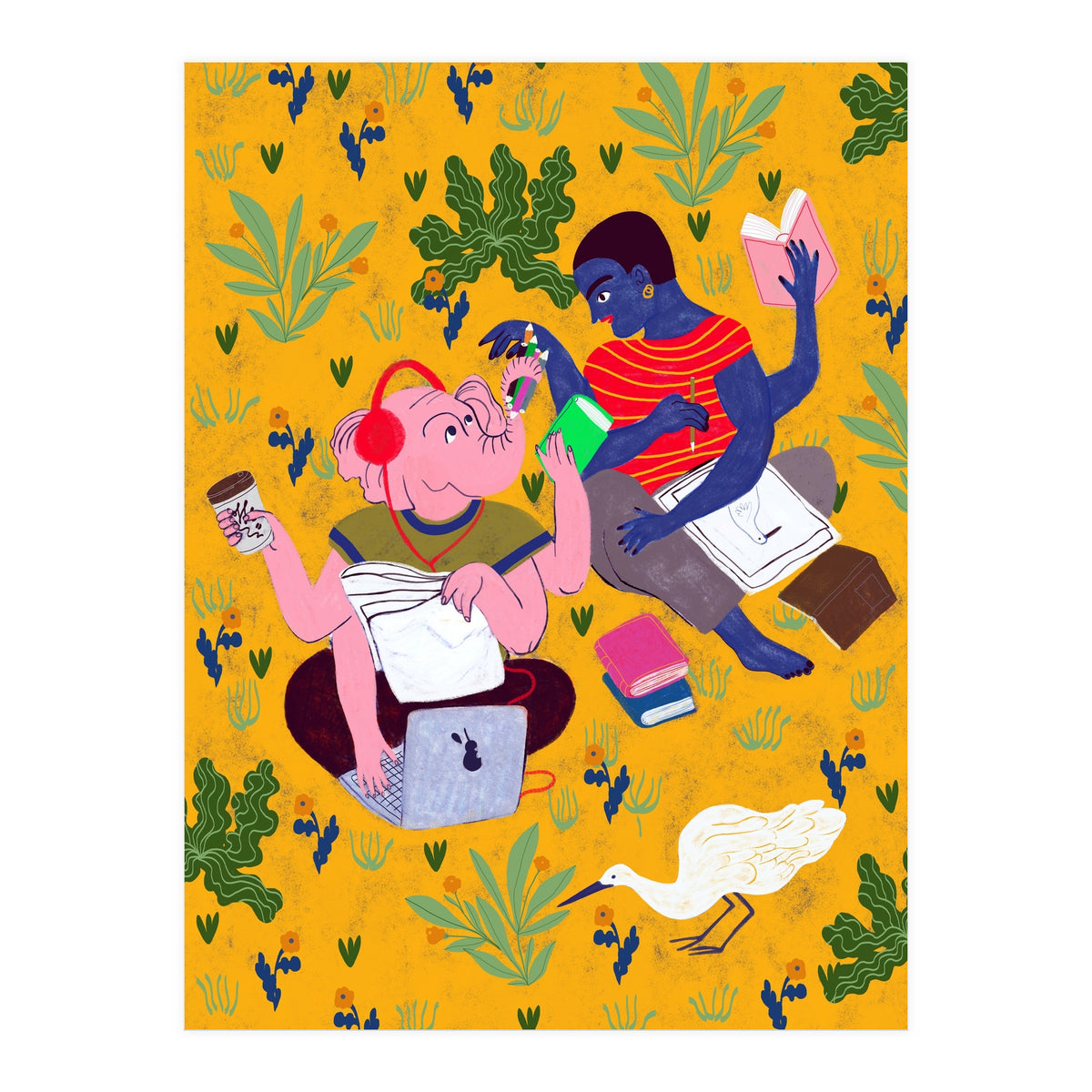 Sketching In The Park (Print Only)