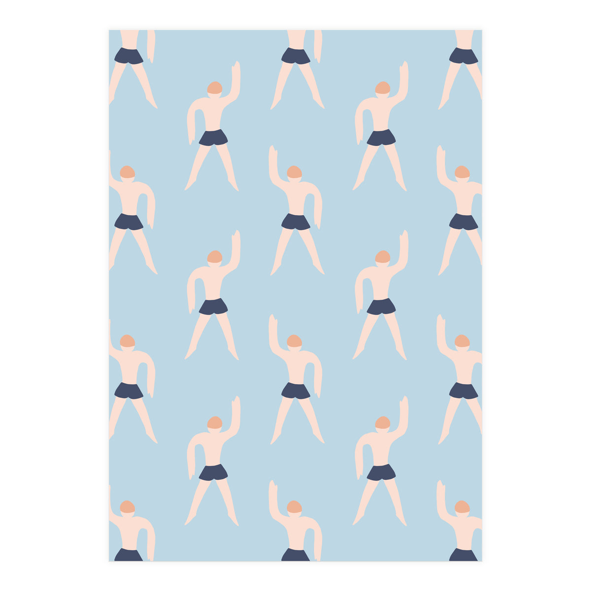 Swimming Boy Pattern (Print Only)