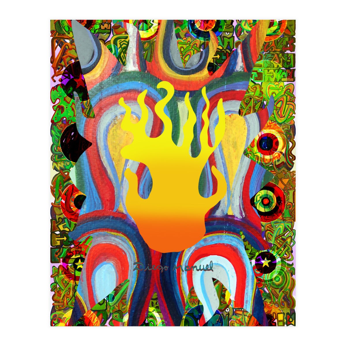 Fuego Y Graffiti 11 (Print Only)