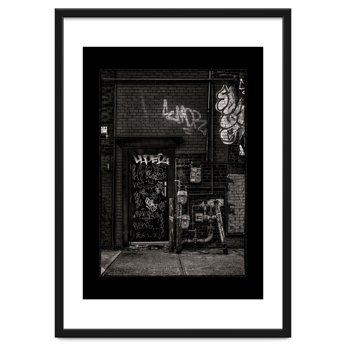 Alleyway Pipes No 4 with Border