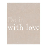 Do It With Love, Beige (Print Only) thumbnail