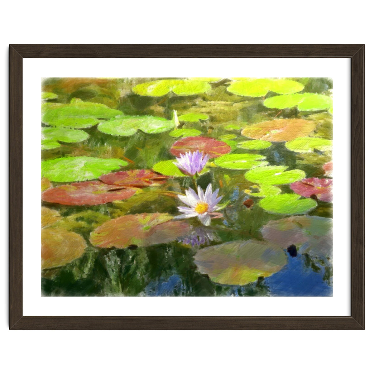 Floating in the water