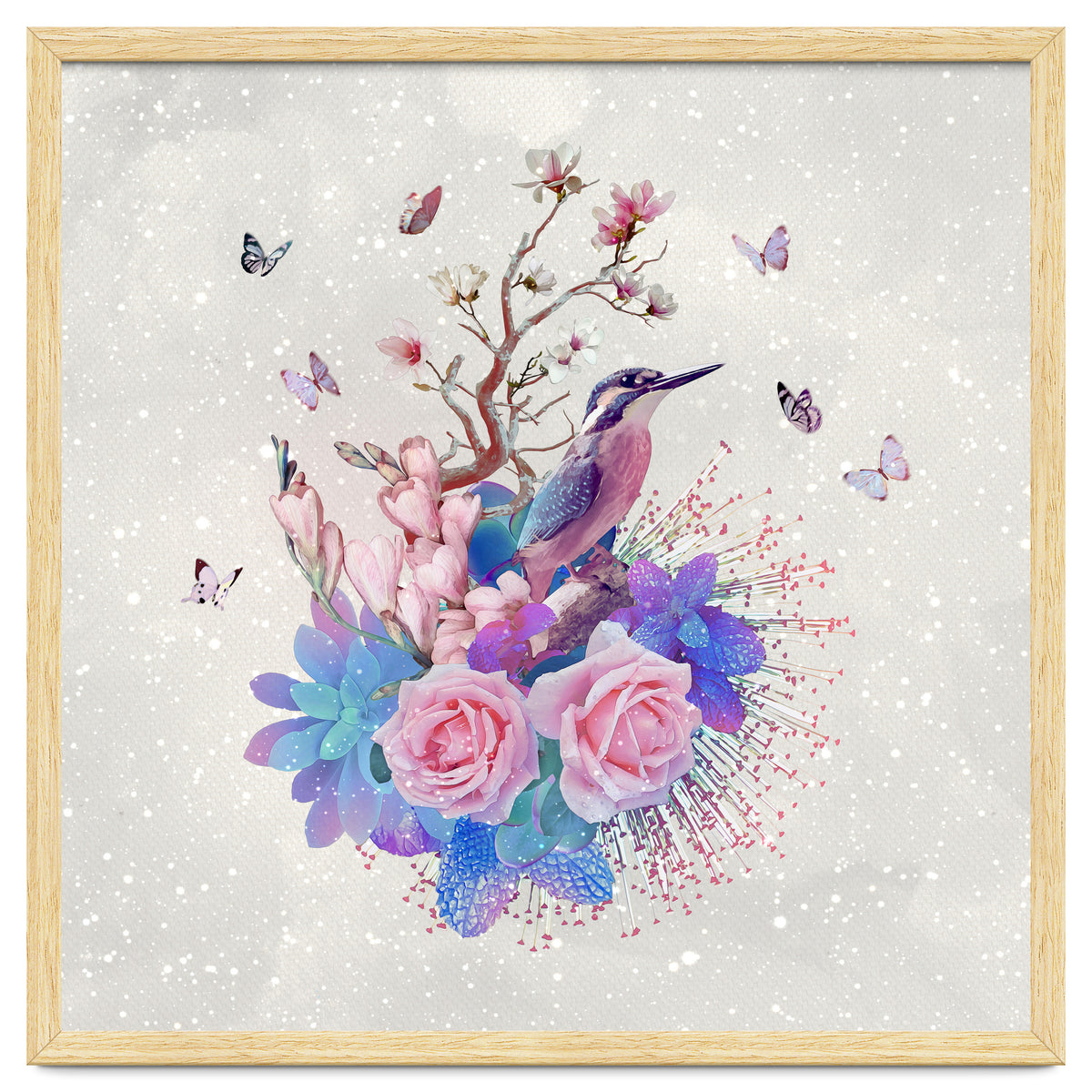 Floral Alcedo Atthis