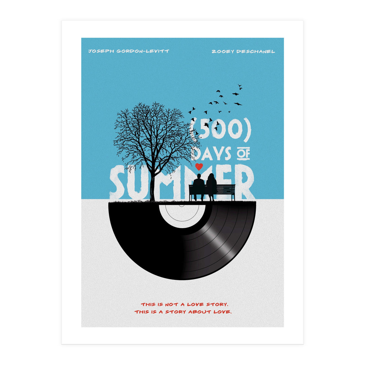500 days of summer movie poster (Print Only)