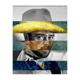 Van Gogh's Self Portrait With Straw Hat & John Wayne (Print Only) thumbnail