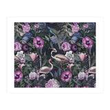 Flamingos Dark Jungle 2 (Print Only) thumbnail