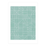 My Favorite Geometric Patterns No.7 - Light Blue (Print Only) thumbnail