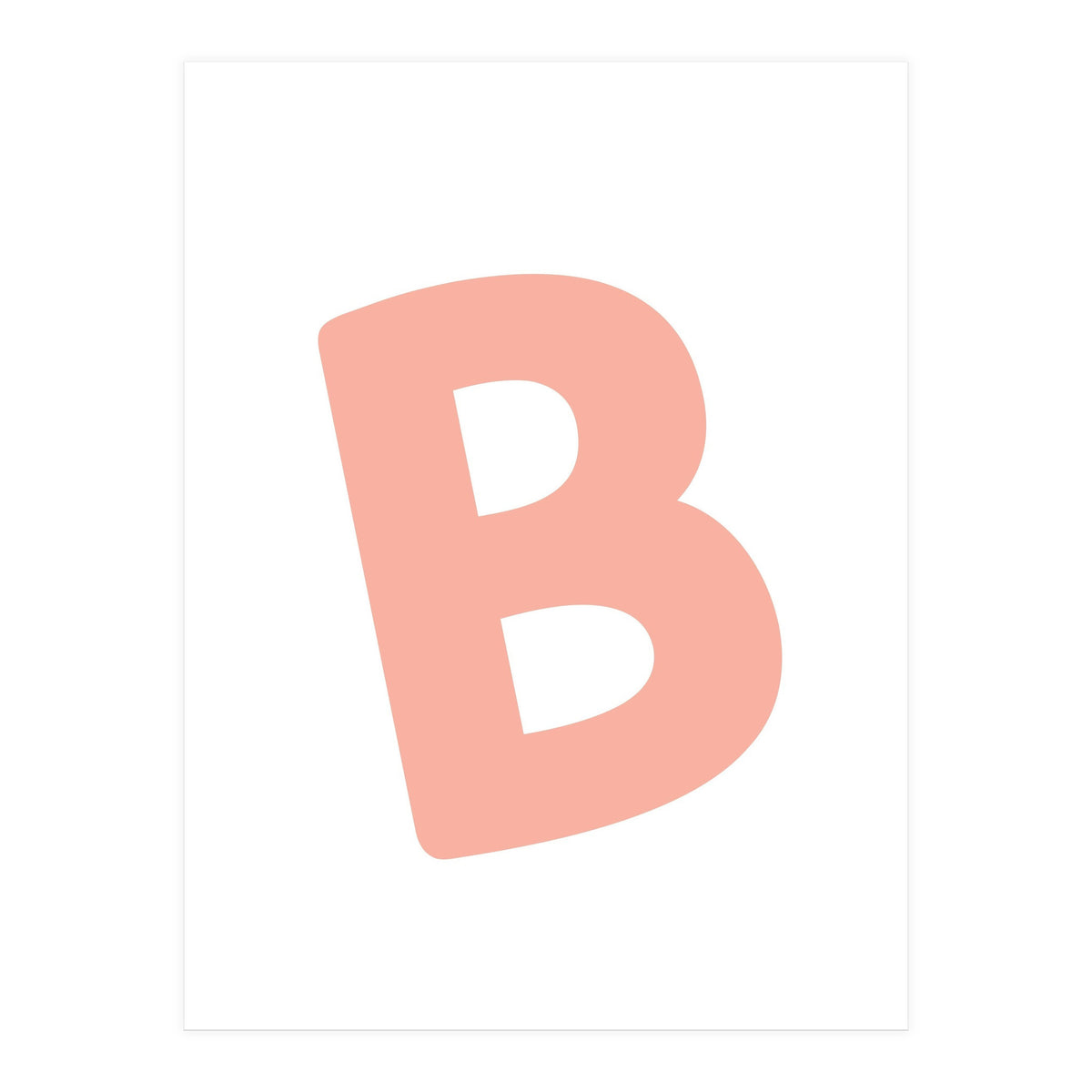 Initial Name Letter B (Print Only)