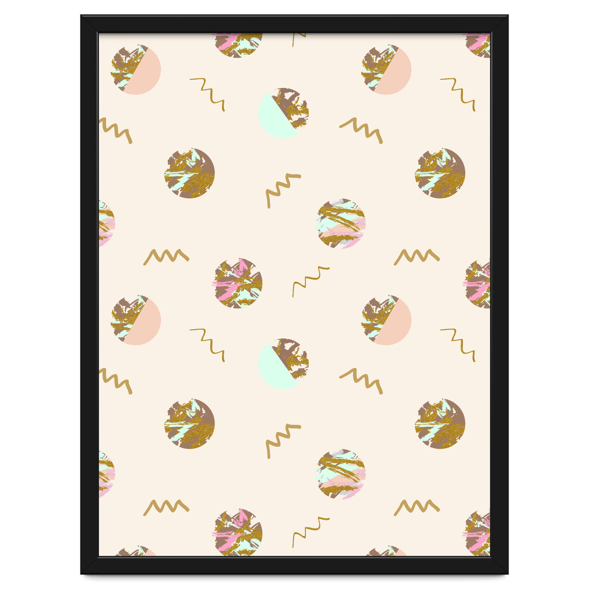 Abstract geometric vector painting