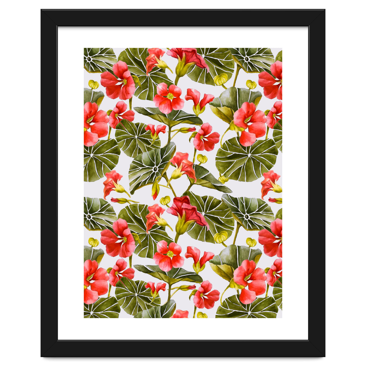 Nasturtiums watercolor 02