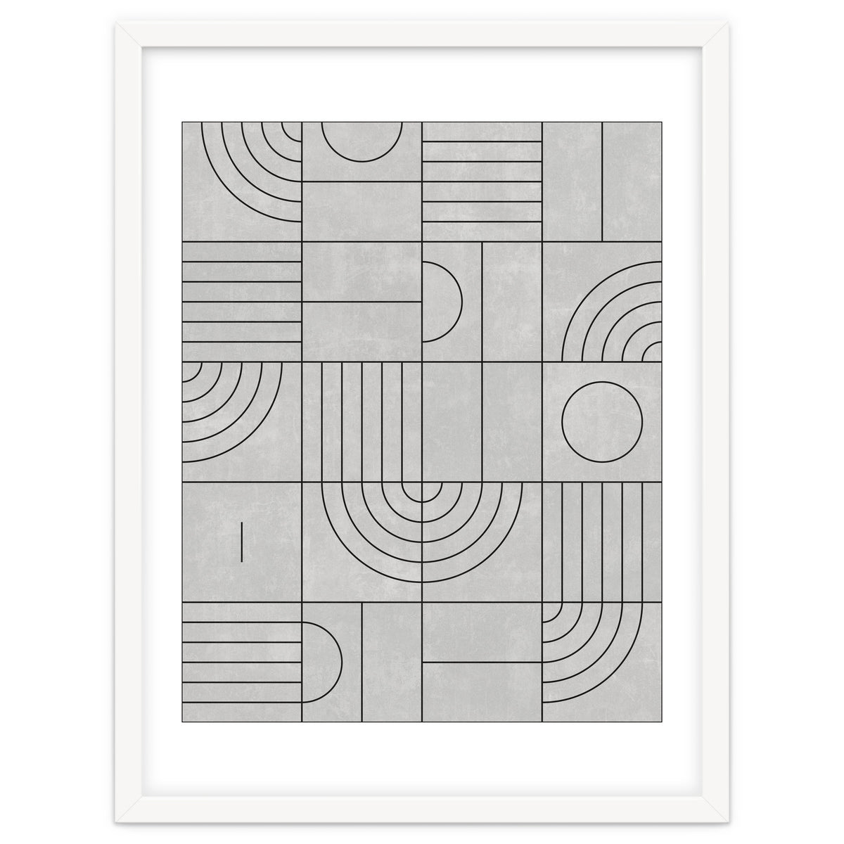 My Favorite Geometric Patterns No.21 - Grey