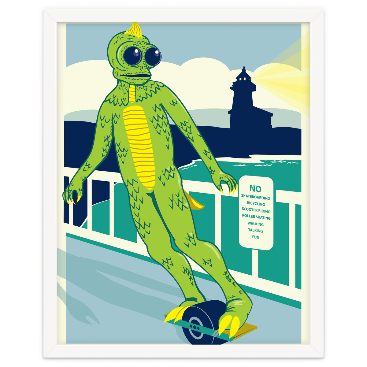 Sleezstak riding One Wheel