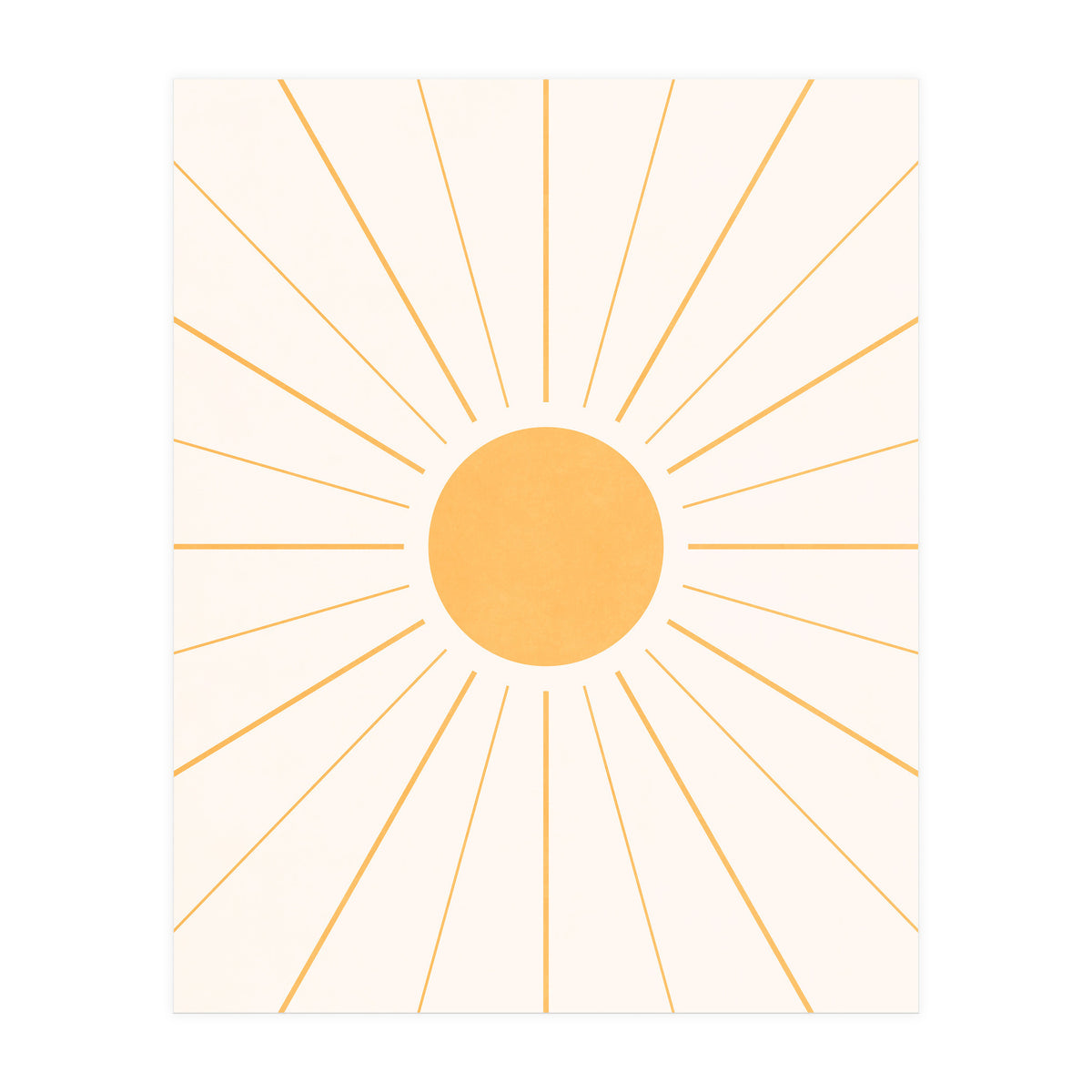 SUN IN LINE - GOLD (Print Only)