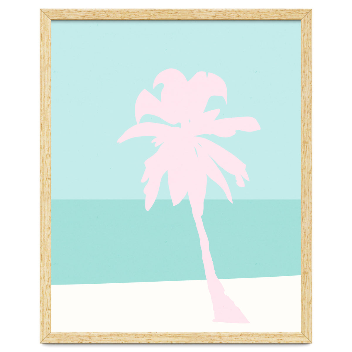 Minimal Palm Tree - Turquoise Coast