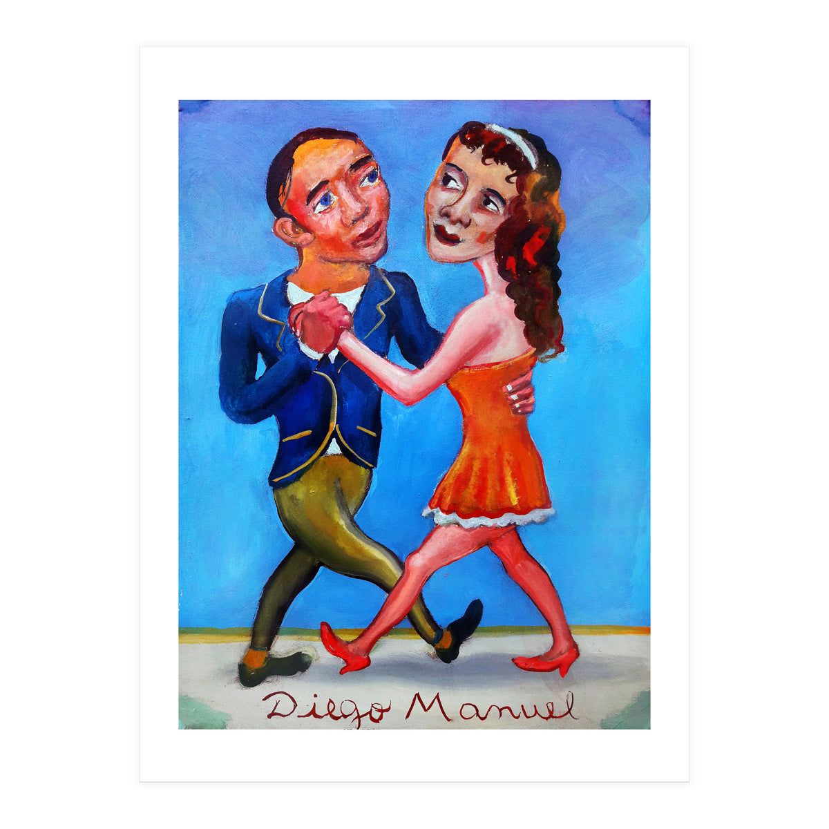 Pareja De Tango 2 (Print Only)