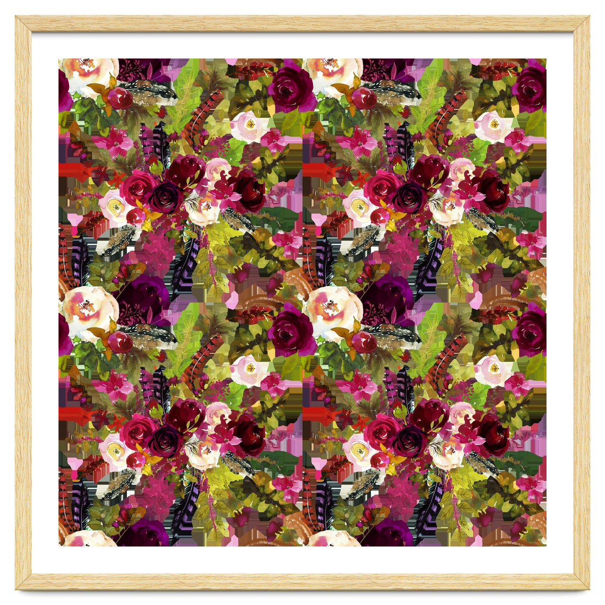 Water Colour Rose Pattern