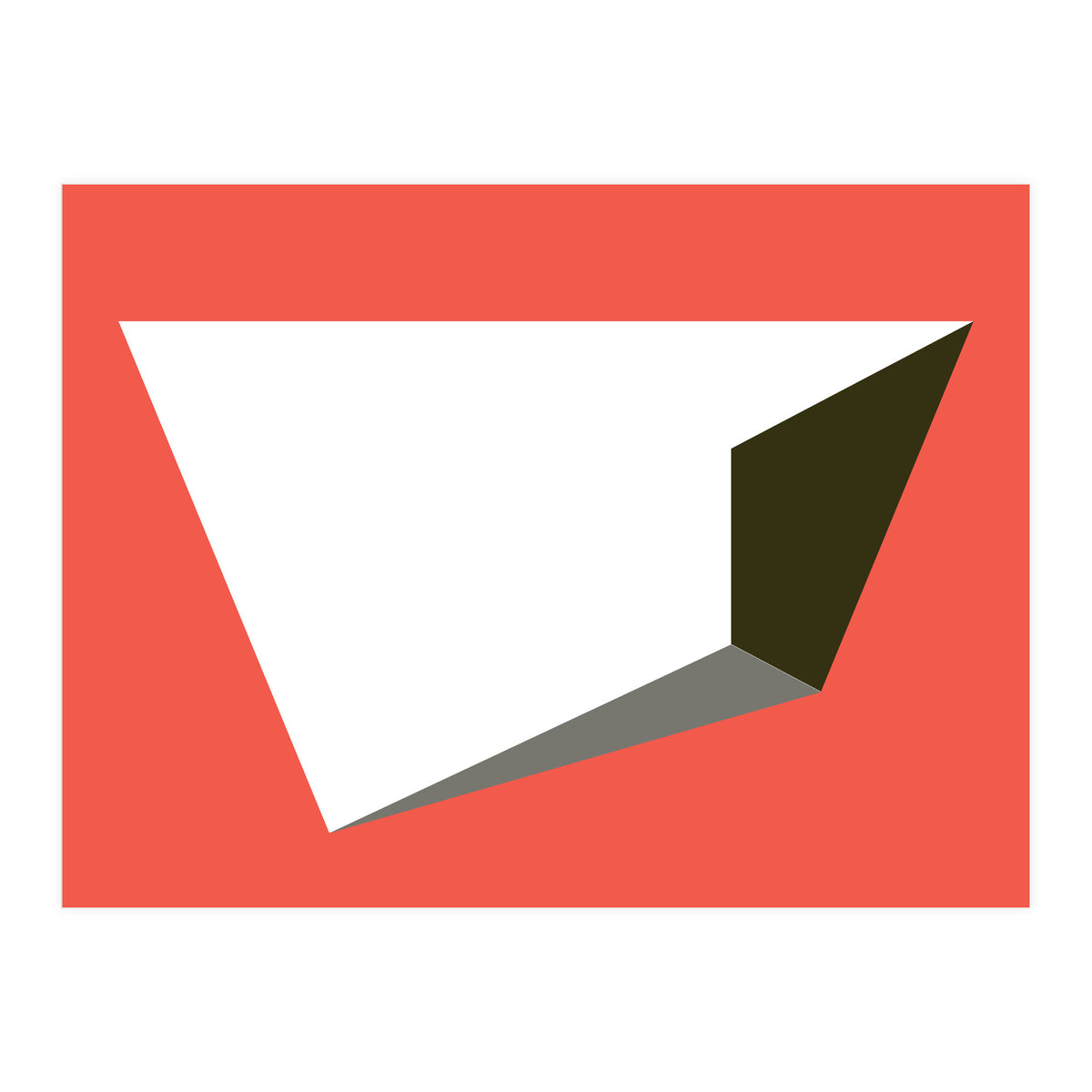 Geometric Shapes No. 81 - pink, grey, black & white (Print Only)