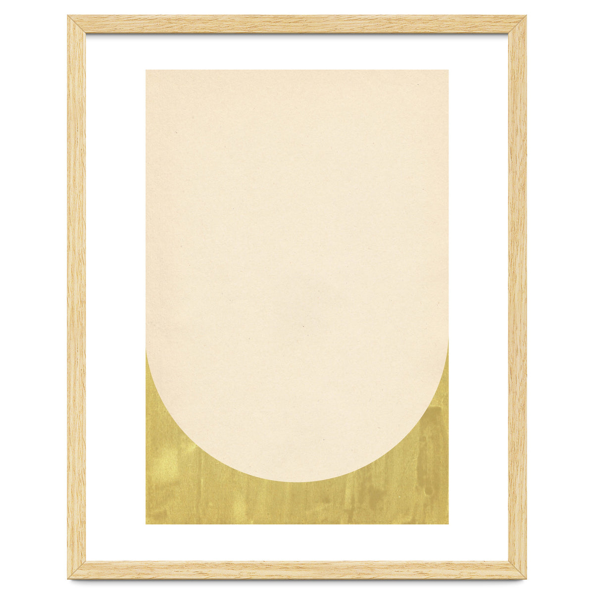 Soft green arch shape