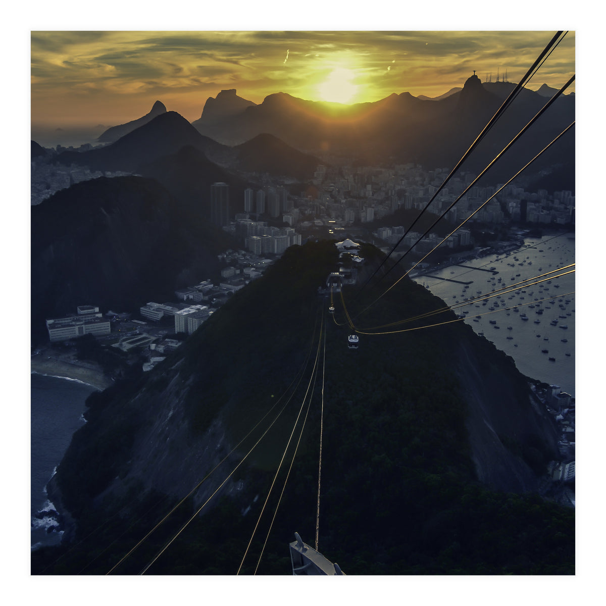 Carioca Sunset 2 1x1 (Print Only)