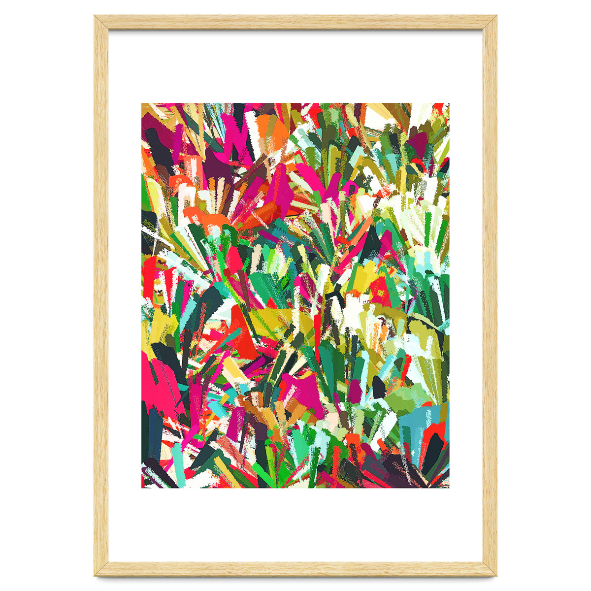 Sparks of Emotions, Abstract Eclectic Colorful Expression Painting, Pop of Color Modern Bohemian Illustration