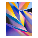 Painted Thoughts, Abstract Geometric Painting, Eclectic Maximalist Bohemian Shapes (Print Only) thumbnail