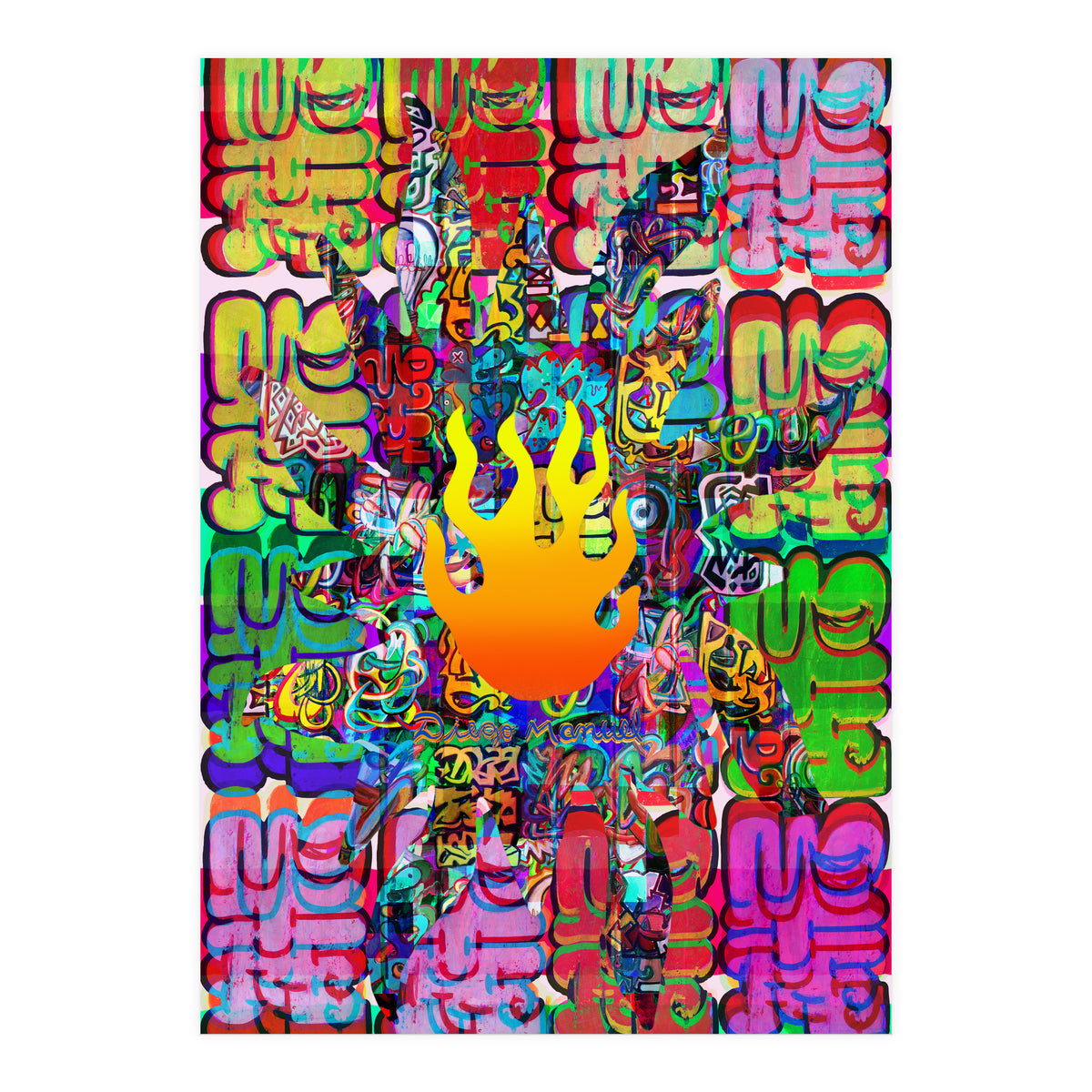 Fuego Y Graffiti 44 (Print Only)