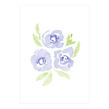 Wild Roses | Periwinkle Blue (Print Only) thumbnail